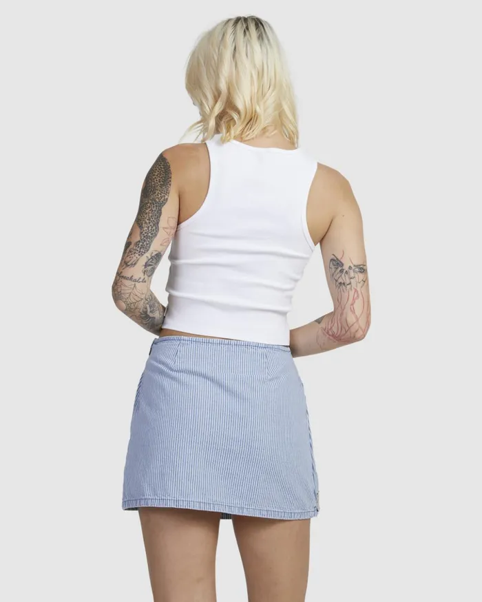 RVCA Shorts Skirts Wrapped Mini Skirt Coast 8211 Women