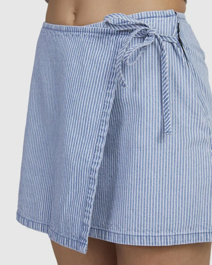 RVCA Shorts Skirts Wrapped Mini Skirt Coast 8211 Women