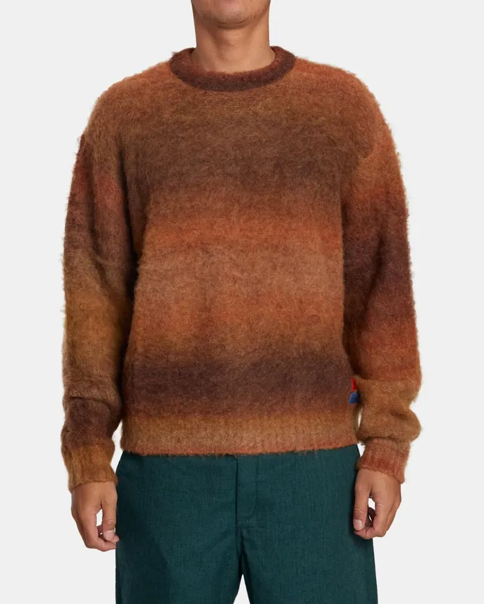 RVCA Sweaters Spun Spirit Studio Sweater Red Earth 8211 Women