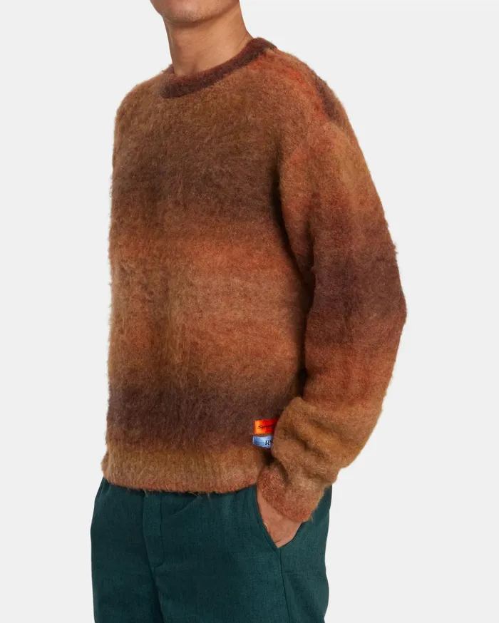 RVCA Sweaters Spun Spirit Studio Sweater Red Earth 8211 Women