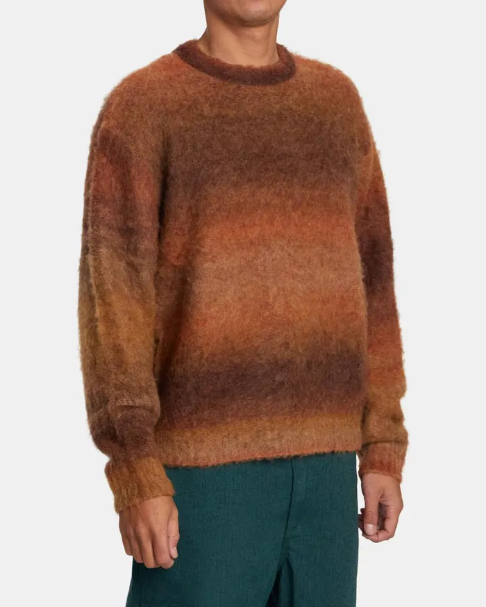 RVCA Sweaters Spun Spirit Studio Sweater Red Earth 8211 Women