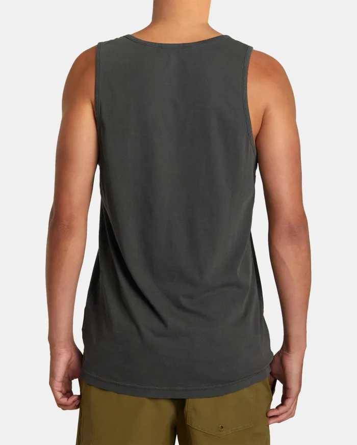 RVCA Tank Tops PTC Pigment Tank TShirt Pirate Black 8211 Men