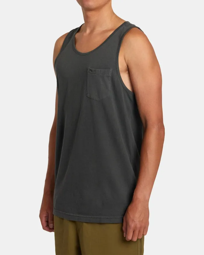 RVCA Tank Tops PTC Pigment Tank TShirt Pirate Black 8211 Men