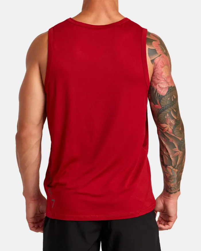RVCA Tank Tops Sport Vent Tank Top Cardinal 8211 Men