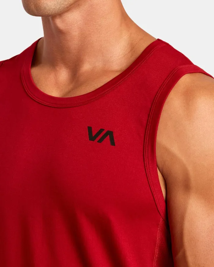 RVCA Tank Tops Sport Vent Tank Top Cardinal 8211 Men
