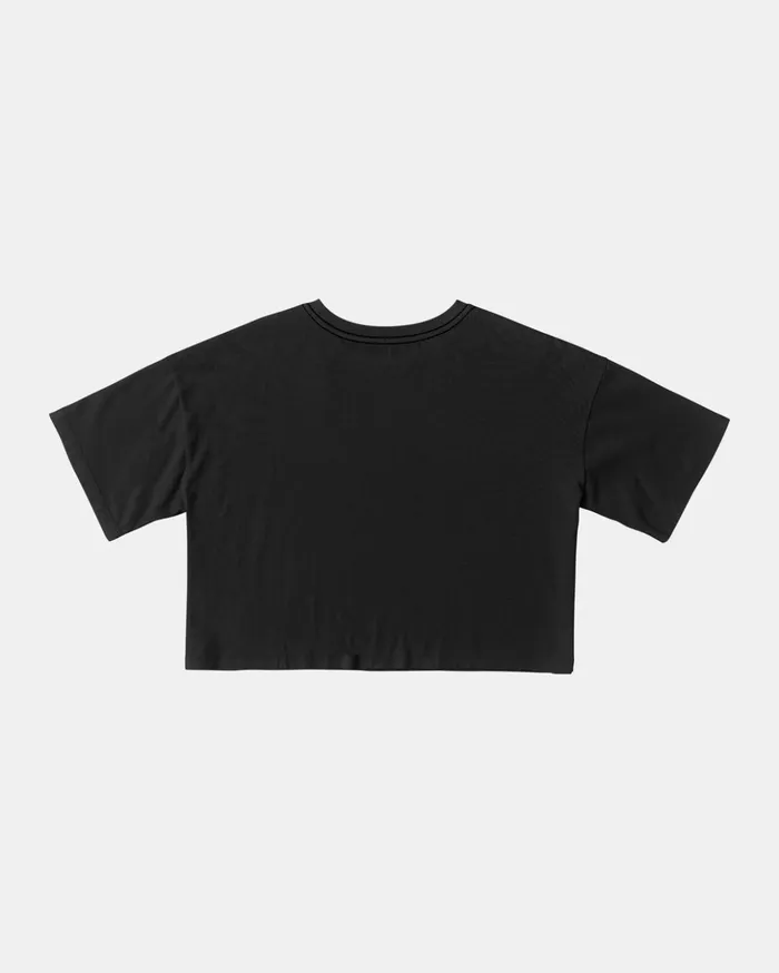 RVCA Tees Tanks Unearthed Tee Washed Black 8211 Women