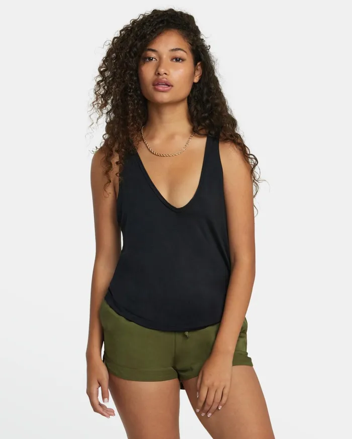 RVCA Tops Minted Tank Top True Black 8211 Women