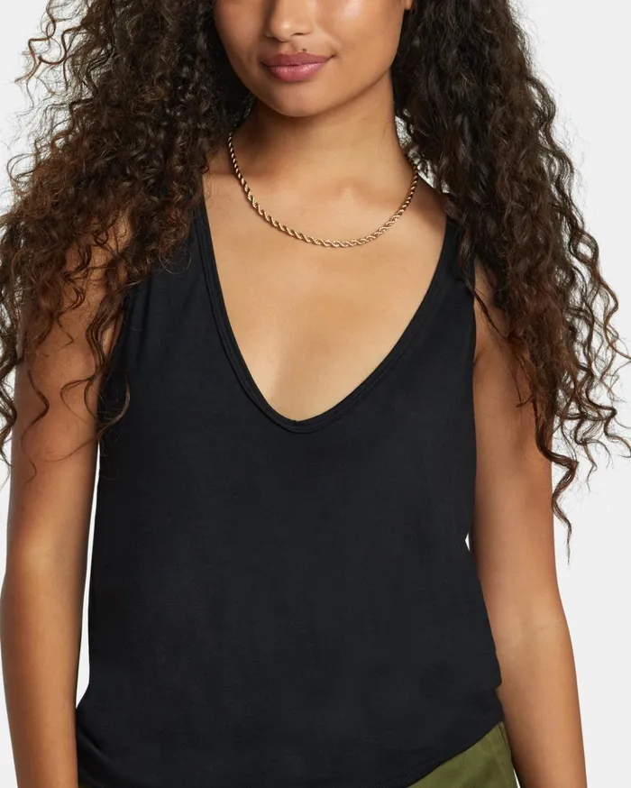RVCA Tops Minted Tank Top True Black 8211 Women