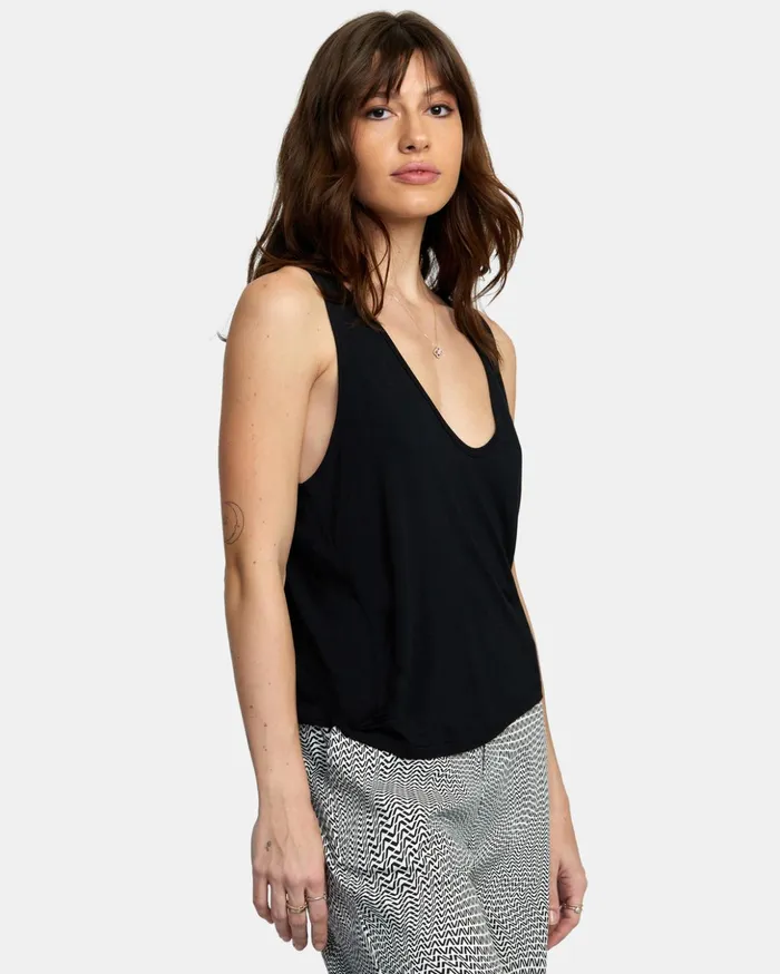 RVCA Tops Minted Tank Top True Black 8211 Women