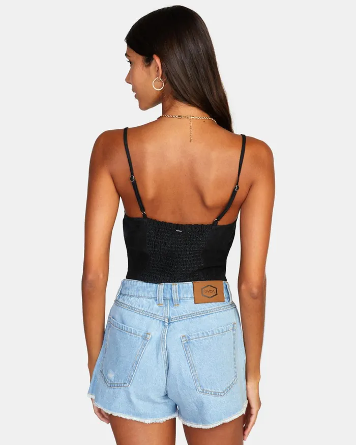 RVCA Tops Moxy Tank Top Black 8211 Women