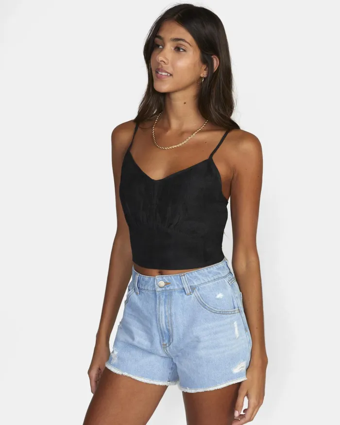 RVCA Tops Moxy Tank Top Black 8211 Women