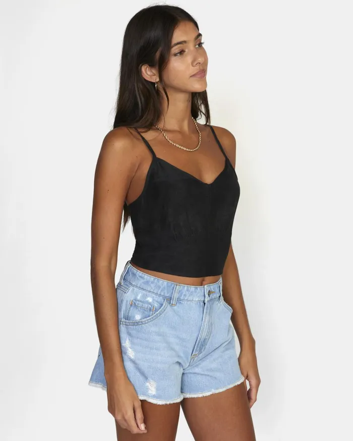 RVCA Tops Moxy Tank Top Black 8211 Women