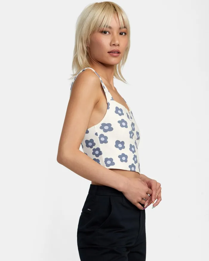RVCA Tops Pleasure Cropped Tank Top Natural 8211 Women