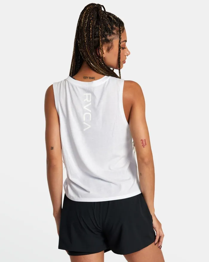 RVCA Tops VA 2 Sports Tank Top White 8211 Women
