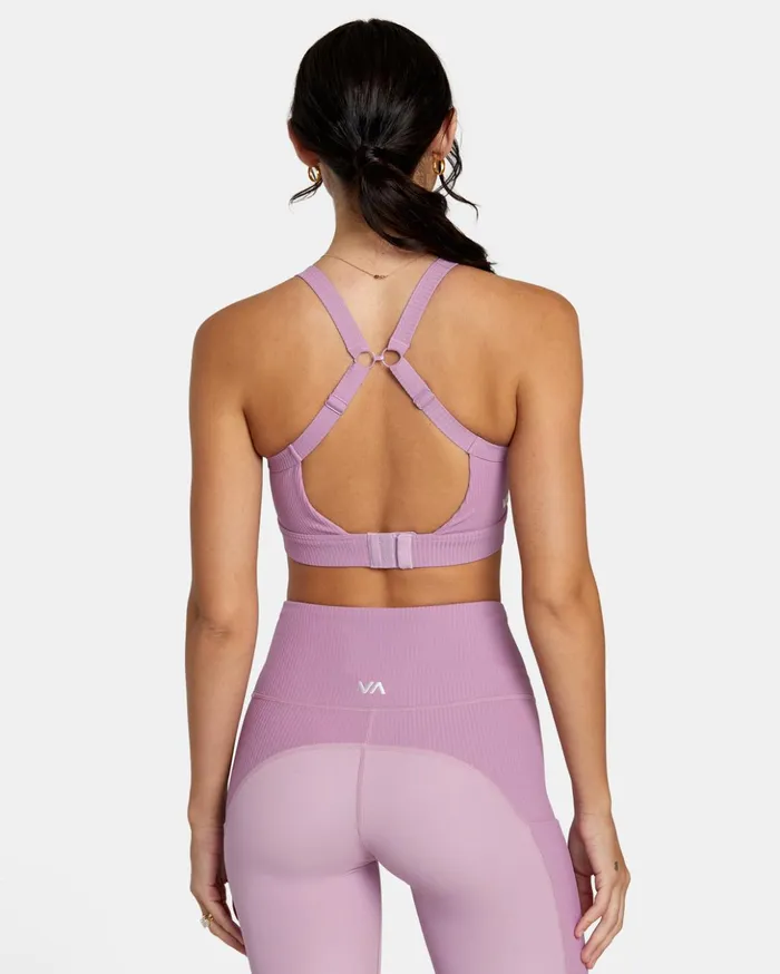 RVCA Tops VA Essential High Impact Sports Bra Lilac 8211 Women