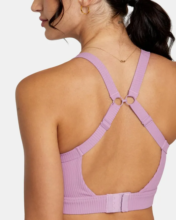 RVCA Tops VA Essential High Impact Sports Bra Lilac 8211 Women