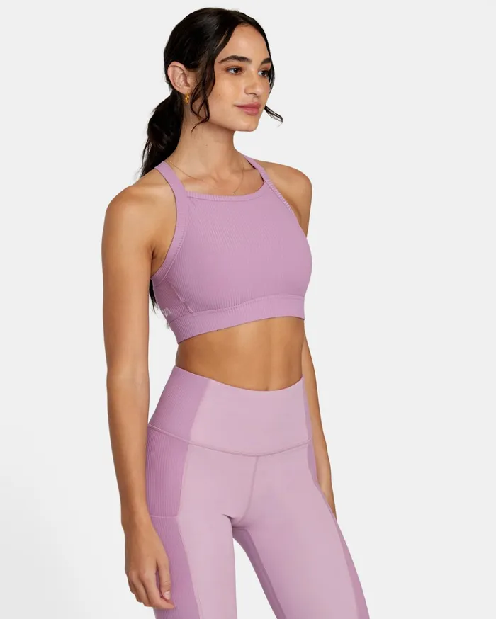 RVCA Tops VA Essential High Impact Sports Bra Lilac 8211 Women