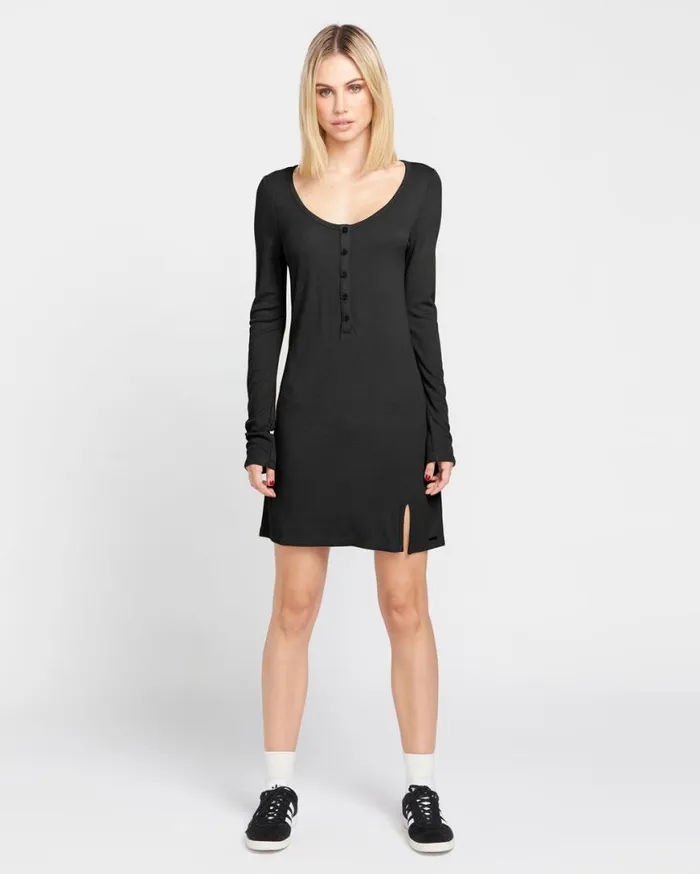 Saltee 4 Shore Dress 8211 Black Womens Volcom Dresses