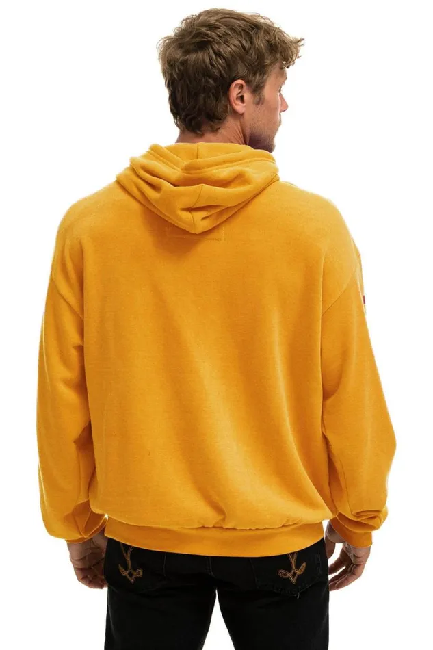 San Francisco Relaxed Pullover Hoodie 8211 Gold WomenMen Aviator Nation Hoodies