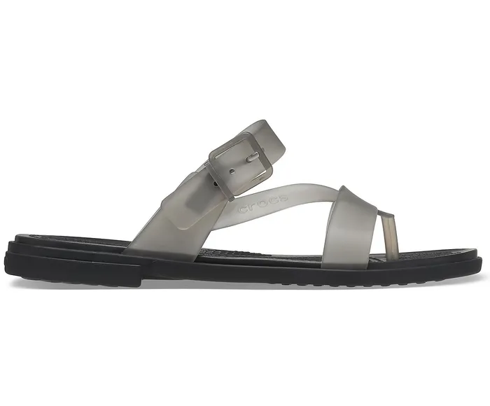 Sandals Crocs Women Crocs Tulum Translucent Toe Post Black