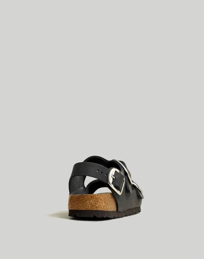 Sandals Women Madewell Birkenstock Big Buckle Milano Sandals Black