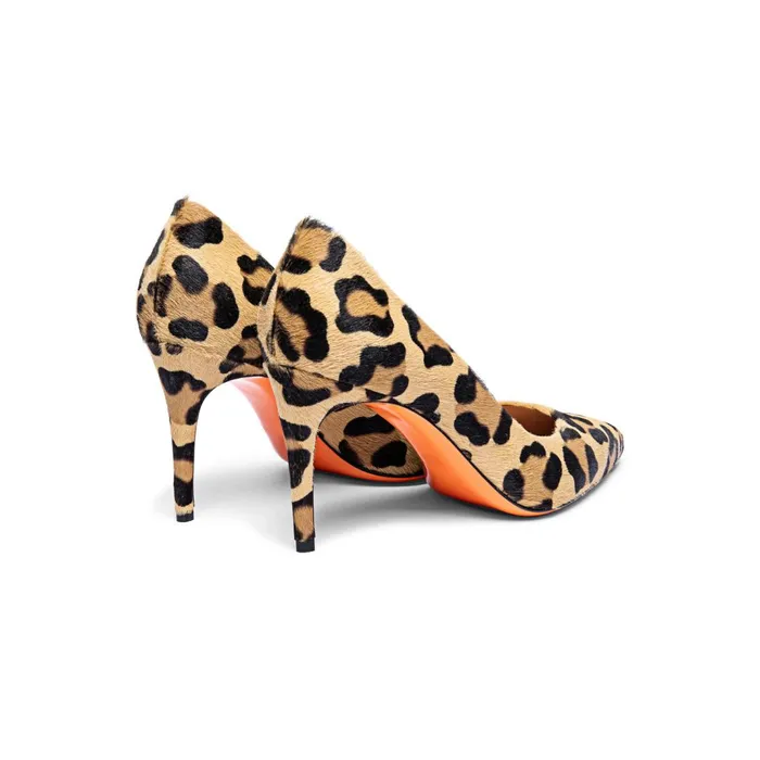 Santoni AnimalPrint Cavallino HighHeel Pump Women Pumps and Heels