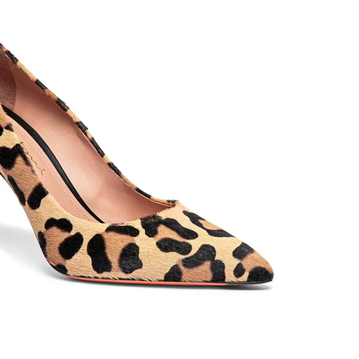 Santoni AnimalPrint Cavallino HighHeel Pump Women Pumps and Heels