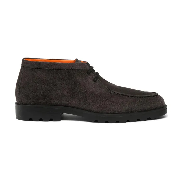 Santoni Grey Suede Desert Boot Men Boots