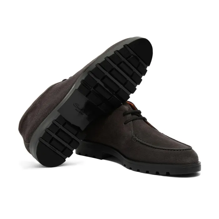 Santoni Grey Suede Desert Boot Men Boots