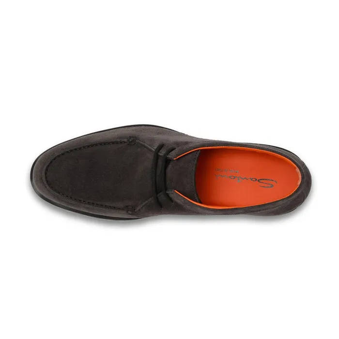 Santoni Grey Suede Desert Boot Men Boots