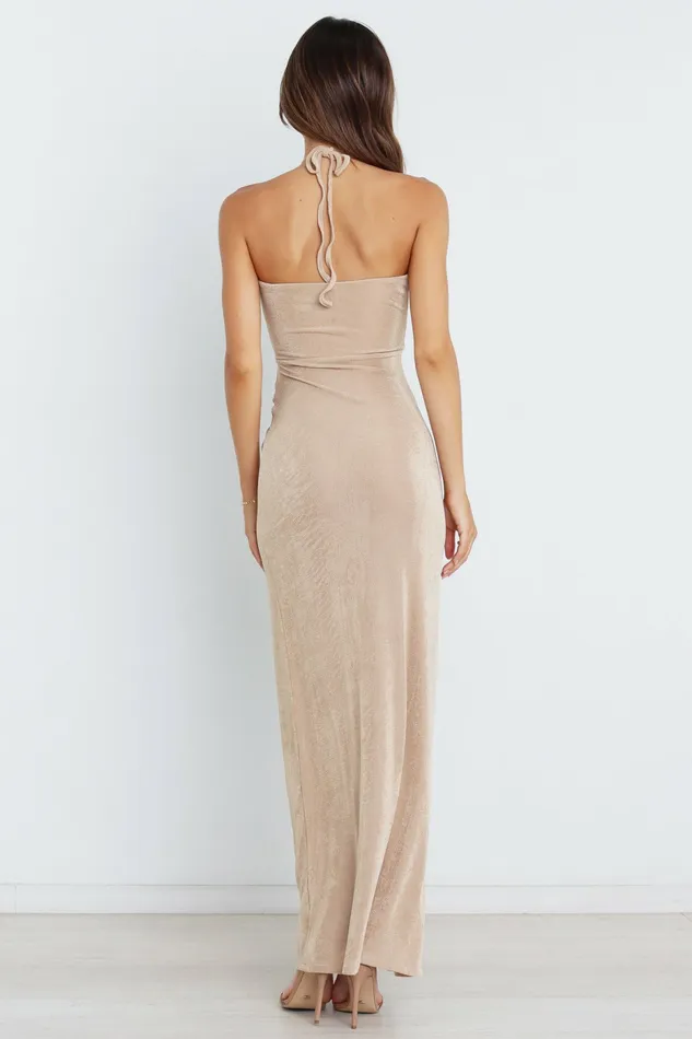 Scarlette Dress Gold Event Dresses Petal and Pup Women