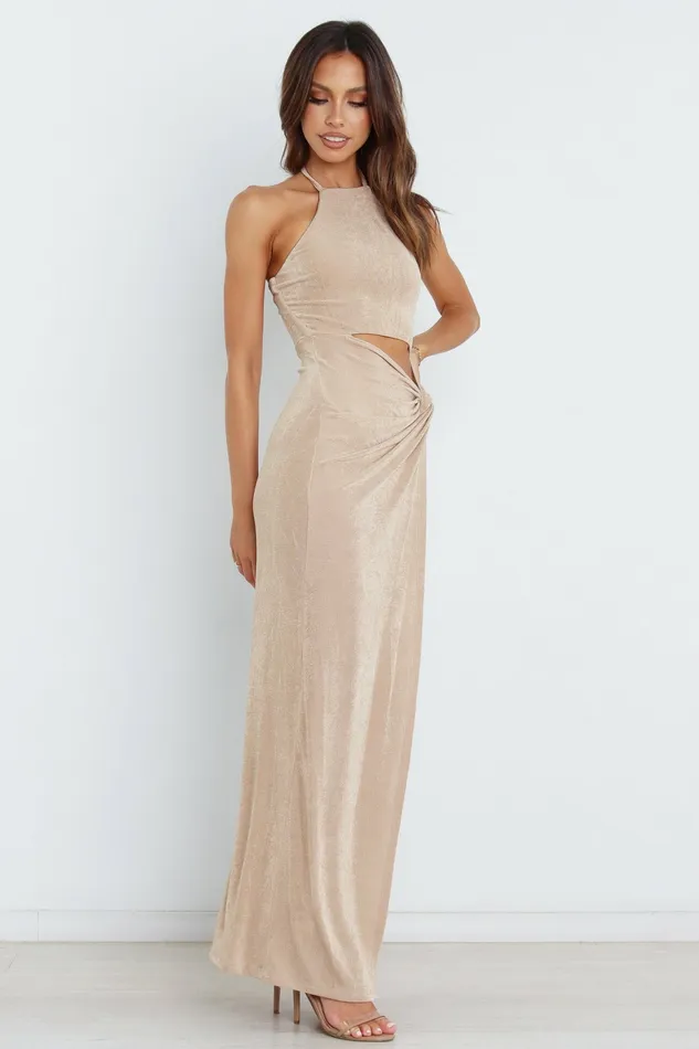 Scarlette Dress Gold Event Dresses Petal and Pup Women