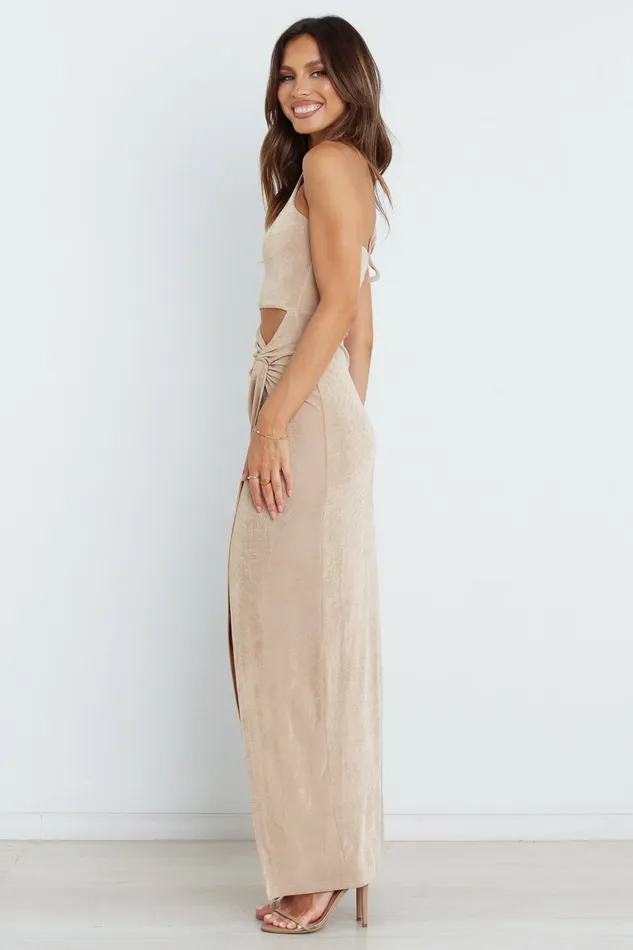 Scarlette Dress Gold Event Dresses Petal and Pup Women