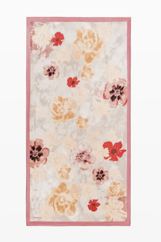 Scarves And Scarf Women Desigual Floral Print Scarf Materialfinishes