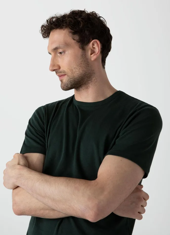 Sea Island Cotton Tshirt Seaweed Men SUNSPEL Tshirts