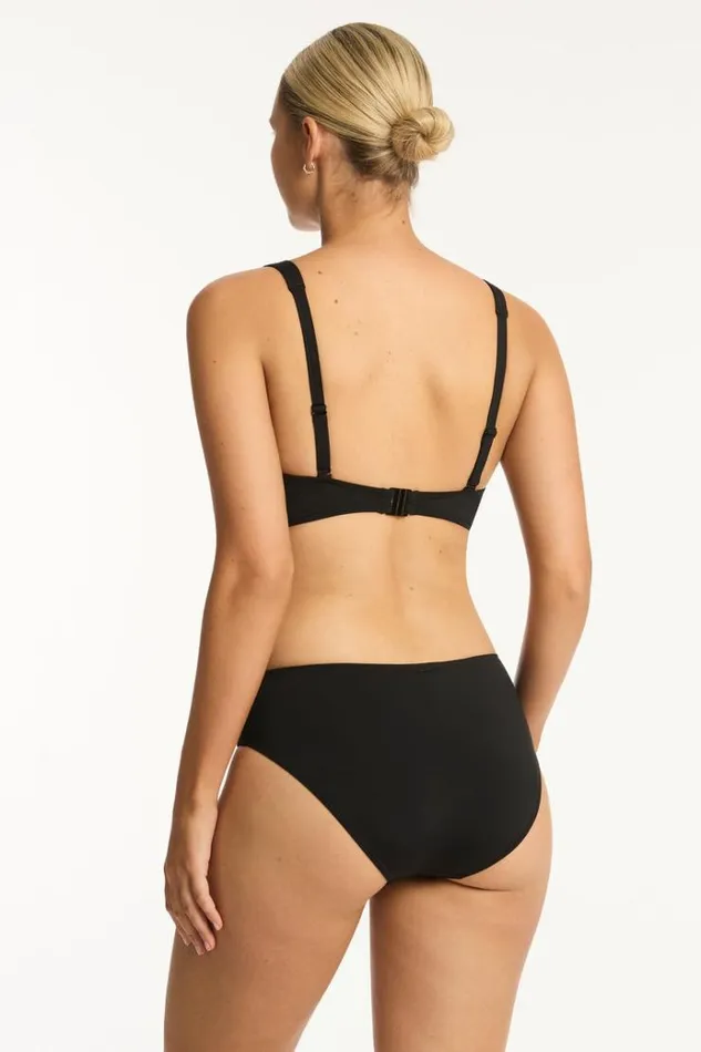 Sea Level Bottoms Eco Essentials Mid Bikini Pant Eco Essentials Black 8211 Women Sea Level Bottoms Eco Essentials Mid Bikini Pant Eco Essentials Black 8211 Women
