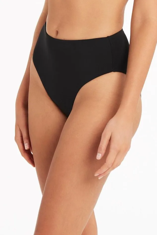 Sea Level Bottoms Eco Essentials Retro High Waist Pant Eco Essentials Black 8211 Women