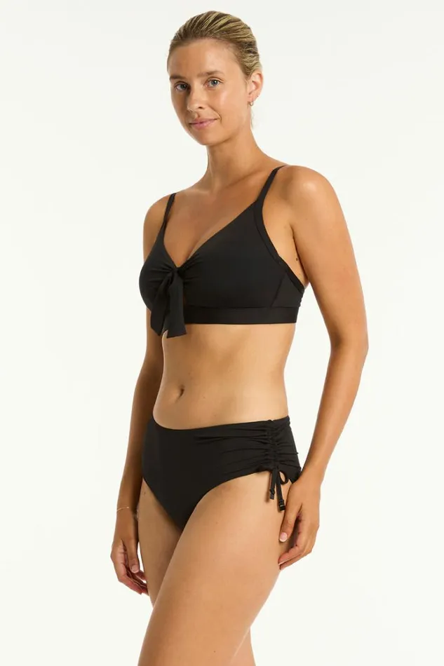 Sea Level Bottoms Essentials Edit Mid Drawstring Pant Eco Essentials Black 8211 Women