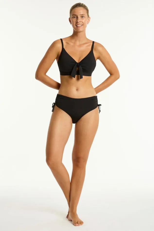 Sea Level Bottoms Essentials Edit Mid Drawstring Pant Eco Essentials Black 8211 Women