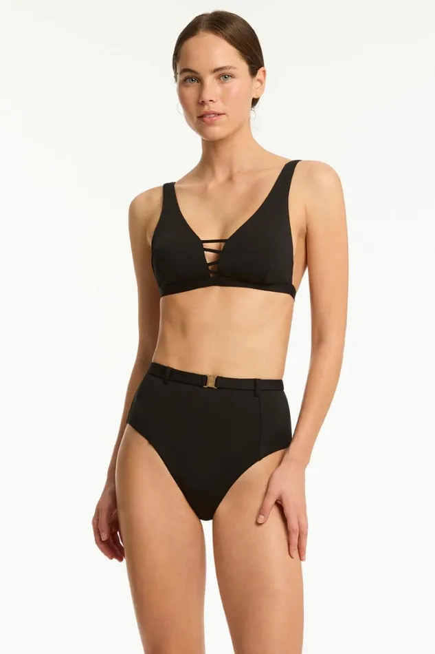 Sea Level Bottoms Lattice Retro High Waist Pant Lattice 8211 Women