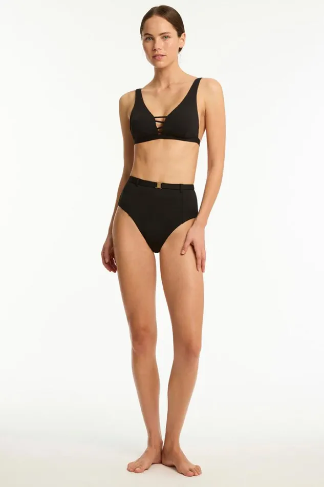 Sea Level Bottoms Lattice Retro High Waist Pant Lattice 8211 Women