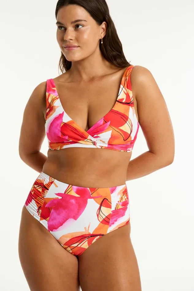 Sea Level Bottoms Sublime High Waist Gathered Side Pant Sublime Flame 8211 Women Sea Level Bottoms Sublime High Waist Gathered Side Pant Sublime Flame 8211 Women