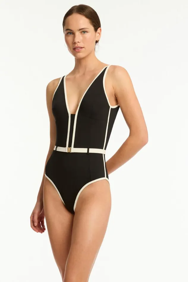 Sea Level One Pieces Bound One Piece Bound Black 8211 Women