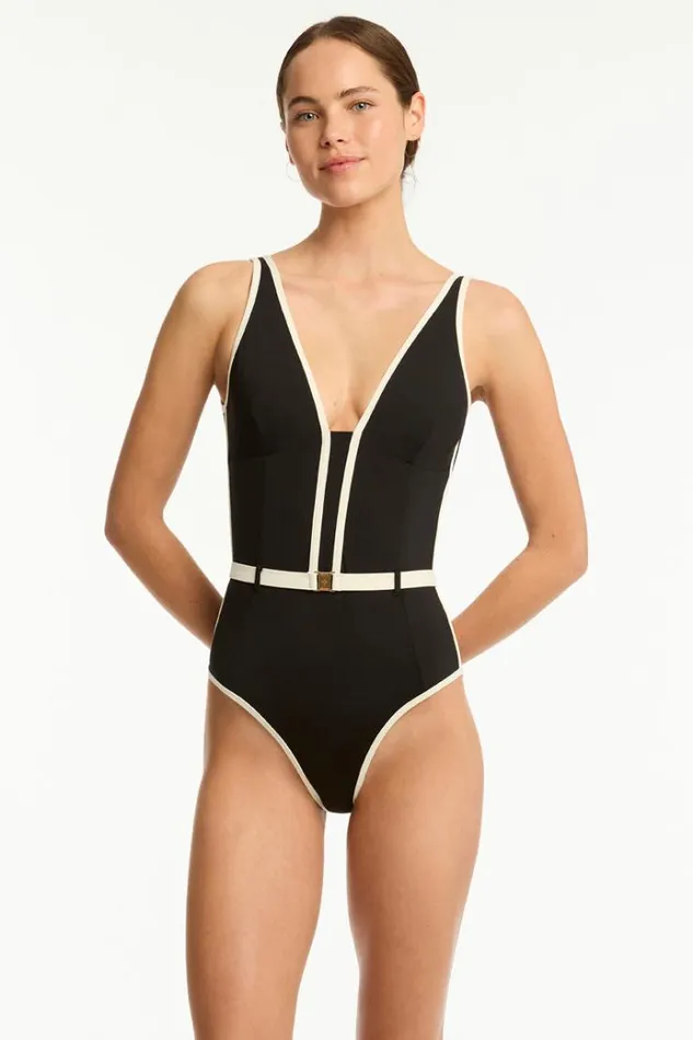 Sea Level One Pieces Bound One Piece Bound Black 8211 Women