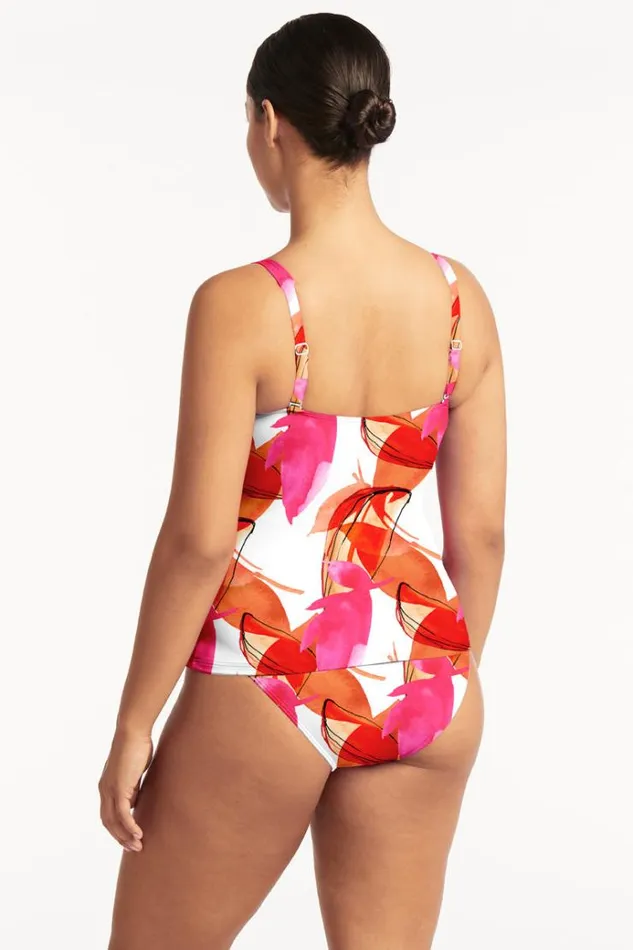 Sea Level Tankinis and Singlets Sublime Twist Front Tankini Sublime Flame 8211 Women