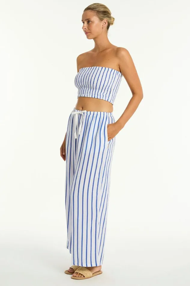 Sea Level Tops Amalfi Beach Bandeau Top Amalfi Blue 8211 Women