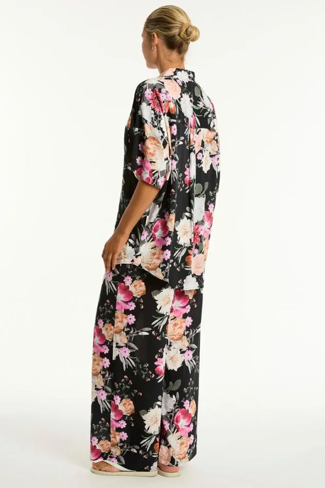 Sea Level Tops Belle Aloha Shirt Belle Black 8211 Women
