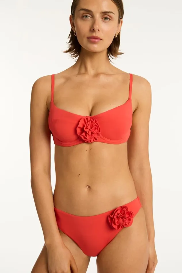 Sea Level Tops Casa Del Mar Balconette Bra Casa Del Mar Flame 8211 Women