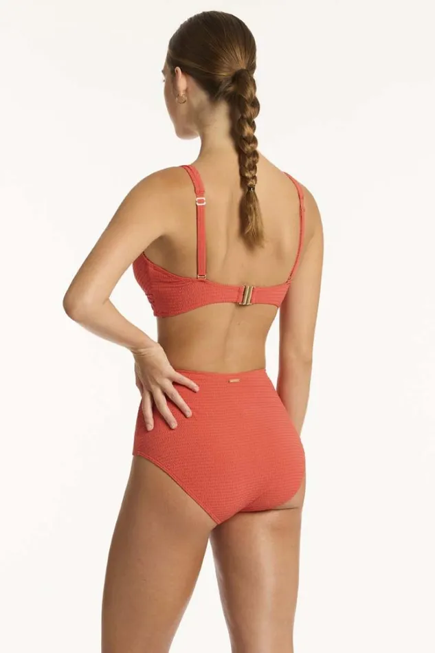Sea Level Tops Messina Cross Front Multifit Bra Messina Flame 8211 Women
