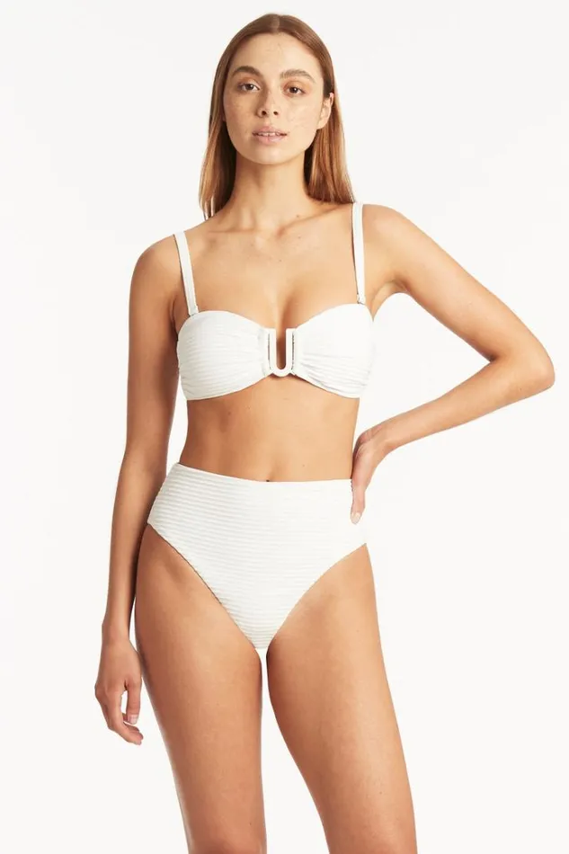 Sea Level Tops Spinnaker U Bar Bandeau Spinnaker White 8211 Women